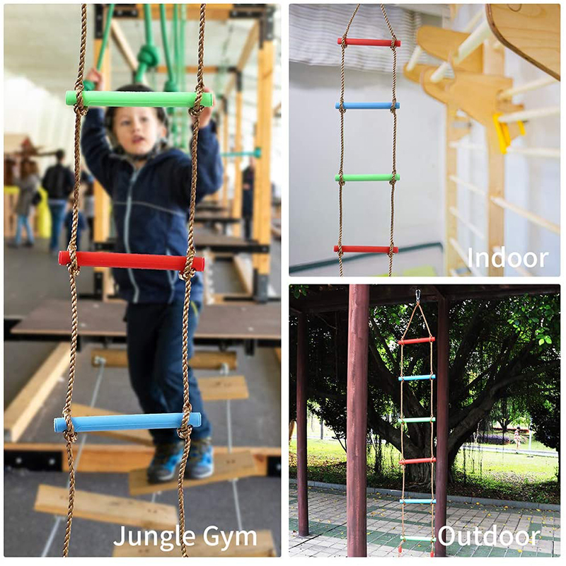 Regenboog klimladder voor kinderen