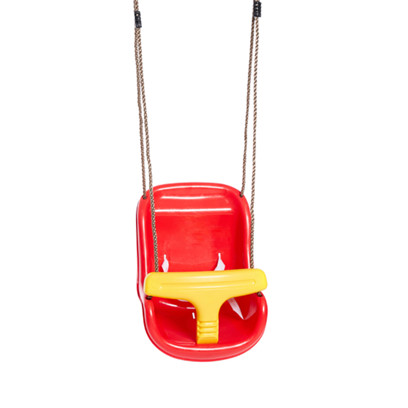 Plastic babyschommel met hoge rug