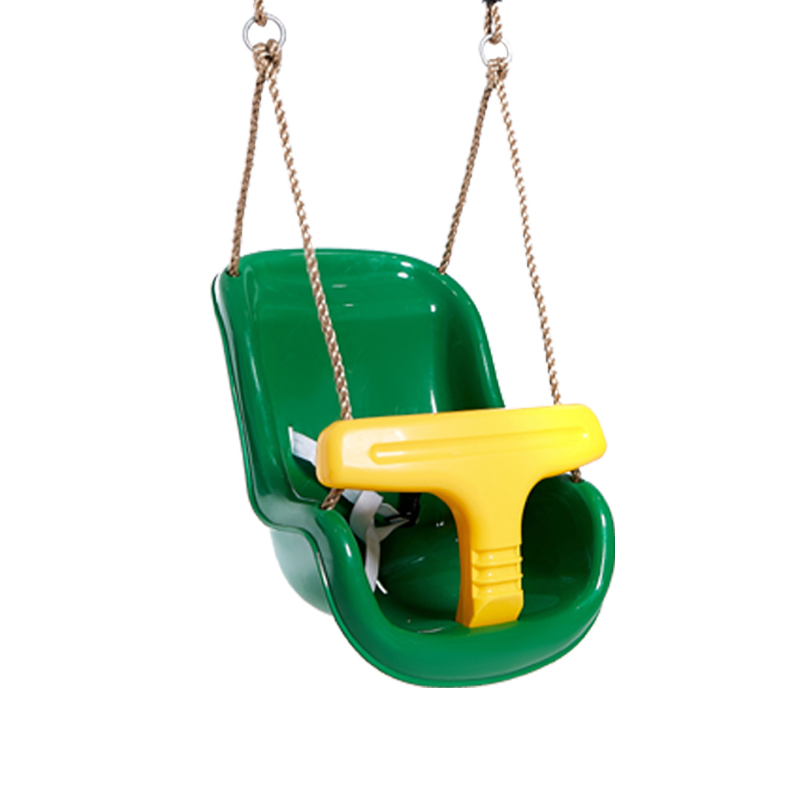 Plastic babyschommel met hoge rug